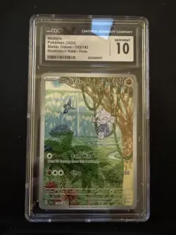 CGC 10 Meditite 153/142 Stellar Crown Secret Illustration Rare Pokemon Card - Image 1