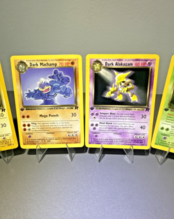 1st Edition Vintage Team Rocket Pokemon TCG (4) Card Lot - LP/Excellent - Image 3