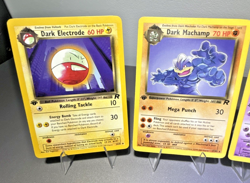 1st Edition Vintage Team Rocket Pokemon TCG (4) Card Lot - LP/Excellent - Image 5