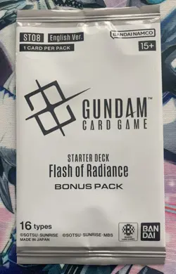 Gundam Card Game - Flash of Radiance (ENG) Starter Deck ST08 Bonus Pack *SEALED* - Image 1