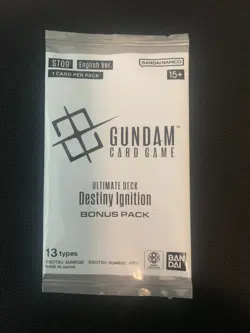 Gundam Card Game - Destiny Ignition (ENG) Starter Deck ST09 Bonus Pack *SEALED* - Image 1