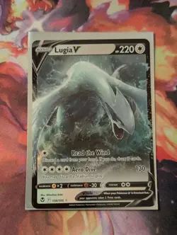 Lugia V Near Mint Silver Tempest 138/195 Holo Ultra Rare Sword Shield Pokemon - Image 1