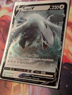 Lugia V Near Mint Silver Tempest 138/195 Holo Ultra Rare Sword Shield Pokemon - Image 2