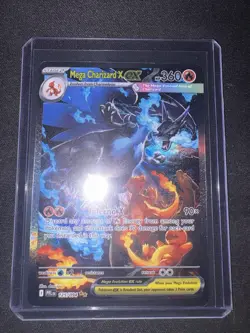 Mega Charizard X EX 125/094 Phantasmal Flames Holo Rare 360HP Pokemon Card - Image 1