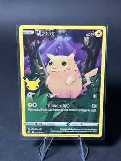 Pokemon TCG Celebrations Pikachu Holo Rare Card 005/025 25th Anniversary Edition - Image 1