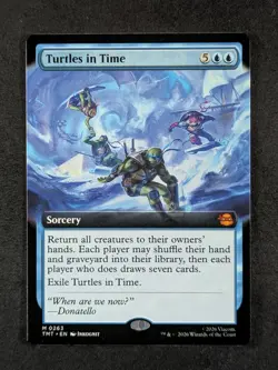 2026 Magic: The Gathering TURTLES IN TIME #0263 TMNT Borderless Mythic Rare (B) - Image 1