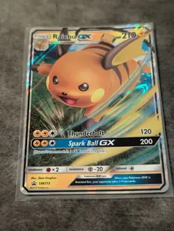 Raichu GX SM213 Near Mint Ultra Rare Sun & Moon Black Star Promo Pokemon TCG - Image 5