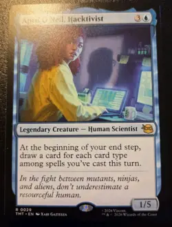 April O'Neil, Hacktivist 0029 Rare Teenage Mutant Ninja Turtles MTG - Image 1