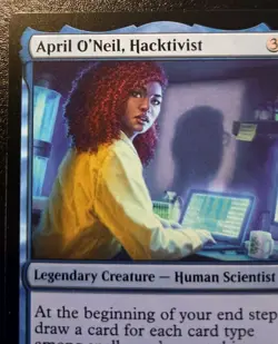 April O'Neil, Hacktivist 0029 Rare Teenage Mutant Ninja Turtles MTG - Image 2