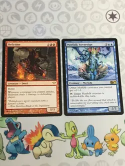 D1330 MAGIC GATHERING HELLRIDER 93 MERFOLK SOEREIGN 65 MP R MTG - Image 1