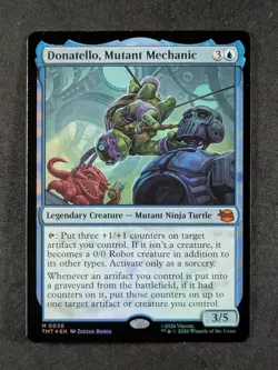 2026 Magic: The Gathering DONATELLO, MUTANT MECHANIC #0036 TMNT Foil Mythic Rare - Image 1