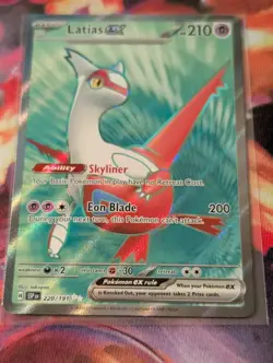 Latias ex 220/191 Near Mint Surging Sparks Ultra Rare Full Art Holo Pokemon Tcg - Image 5