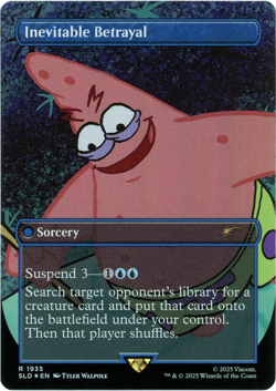 Inevitable Betrayal (Rainbow Foil) 1935 Secret Lair Drop Spongebob Squarepants - Image 1