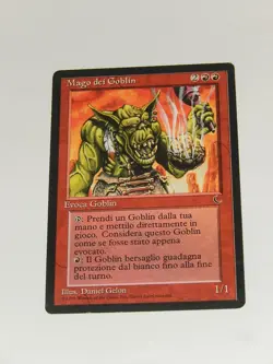 Magic The Gathering MTG Goblin Wizard The Dark Foreign Light Play RARE VINTAGE - Image 1