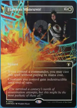 Flawless Maneuver (Borderless) FOIL Commander Masters NM (513903) ABUGames - Image 1