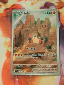 Klawf 217/198 Scarlet & Violet Base Set Illustration Rare Near Mint Pokemon Holo - Image 1