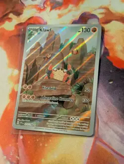 Klawf 217/198 Scarlet & Violet Base Set Illustration Rare Near Mint Pokemon Holo - Image 2
