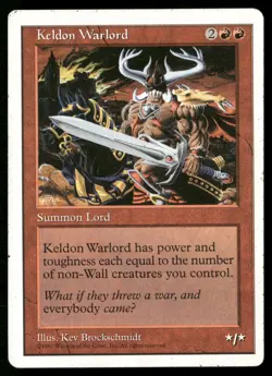 Keldon Warlord Uncommon Fifth Edition Magic: The Gathering Lightly Played - Image 1