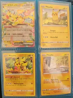 Lot Of 4 Pikachu Pokemon Cards - Image 1