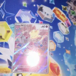Pokemon Milcery 152/142 Sv07: Stellar Crown Holo Illustration Rare Psychic - Image 1