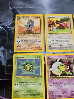 Neo Discovery 6-Card Lot Omaster, Teddiursa, Spinarak, Natu, Unown I Pokemon - Image 3