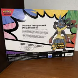 Pokemon Ascended Heroes Mega Lucario Premium Poster Collection Box TCG 10 Packs - Image 3