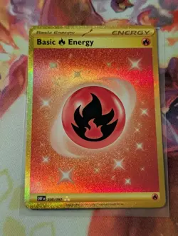 Fire Energy 230/197 - Near Mint Sv03 Obsidian Flames Gold Secret Rare Pokemon - Image 1