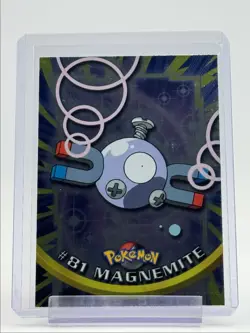 MAGNEMITE 1999 TOPPS POKEMON TV ANIMATION SERIES 2 FOIL BLUE LOGO 81 Q0899 - Image 1