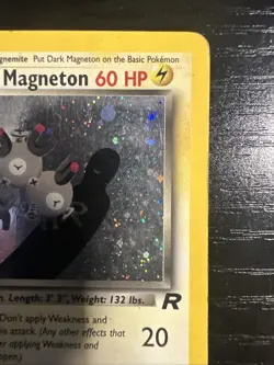 2000 Pokemon TCG Team Rocket 1st Edition #11/82 Dark Magneton Holo - Image 3