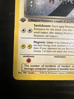 2000 Pokemon TCG Team Rocket 1st Edition #11/82 Dark Magneton Holo - Image 5
