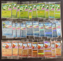 Lot30 Gen 9 starters PROMO Quaxly Fuecoco Sprigatito Sealed pokemon Chinese NE40 - Image 1