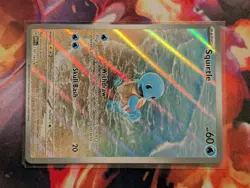 Squirtle 170/165 Near Mint Scarlet & Violet-151 Illustration Rare Holo Pokemon - Image 4