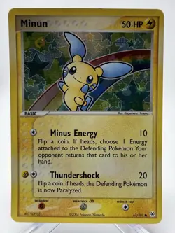Pokemon Minun 67/101 Reverse Holo EX Hidden Legends 2004 - Image 1