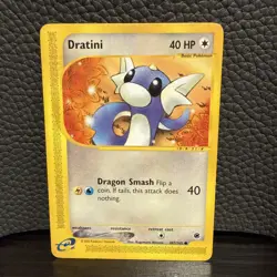 Pokemon TCG Dratini 107/165 Expedition Base Set Non Holo 2002 MP - Image 1