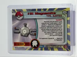 MAGNEMITE 1999 TOPPS POKEMON TV ANIMATION SERIES 2 BLUE LOGO A 81 Q0899 - Image 2