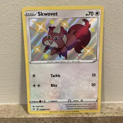 Skwovet - Shiny Holo - Shining Fates: Shiny Vault SV099/SV122 - Pokemon 2021 NM - Image 1