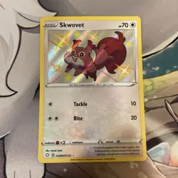 Skwovet - Shiny Holo - Shining Fates: Shiny Vault SV099/SV122 - Pokemon 2021 NM - Image 3