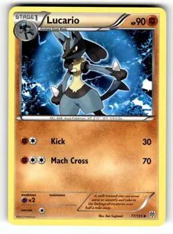 Pokemon: Plasma Storm Lucario (77) #77/135 Lucario (77)- Uncommon,Regular.VO5 - Image 1