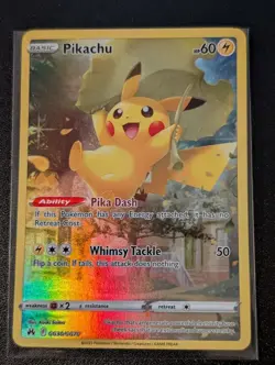 Pikachu GG30/GG70 Near Mint Crown Zenith: Galarian Gallery Holo Pokemon Tcg - Image 1
