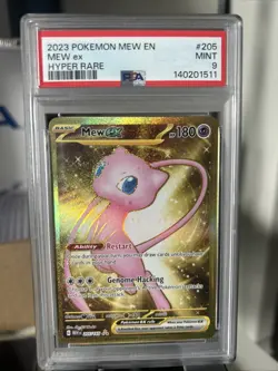 2023 Pokemon MEW EN mew Ex Hyper Rare PSA 9 - Image 1