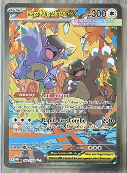 Pokemon Mega Evolution Mega Kangaskhan EX 182/132 Special Illustration Rare SIR - Image 1