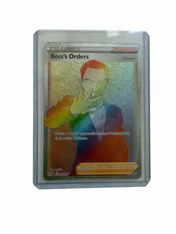Boss's Orders (Giovanni) 200/192 Rebel Clash Secret Rare Holo Full Art ENG 2020 - Image 1