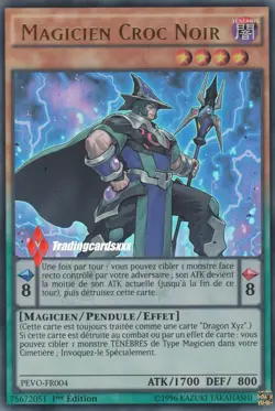 ♦Yu-Gi-Oh!♦ Magicien Croc Noir (Black Fang Magician): PEVO-FR004 -VF/Ultra Rare- - Image 1