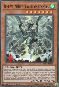 ♦ Yu-Gi-Oh!♦ Tempest, Master Storm Dragon: MYFI-FR045 -VF/Super Rare- - Image 1