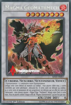 ♦Yu-Gi-Oh!♦ Magma Geomathmech (Mathmech) : MYFI-FR007 -VF/Secret Rare- - Image 1