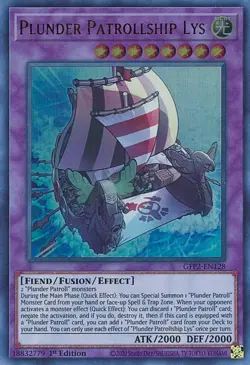 GFP2-EN128 PLUNDER PATROLLSHIP LYS ULTRA RARE 1ST EDITION NEAR MINT YuGiOh TCG - Image 1