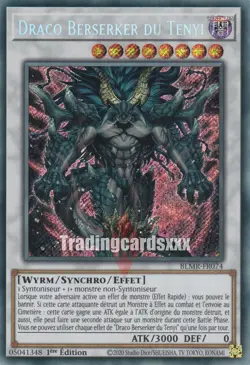 Yu-Gi-Oh! Draco Berserker du Tenyi : SE BLMR-FR074 - Image 1