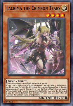 Yugioh! Lacrima the Crimson Tears Mega-Pack MP25-EN100 Prismatic Secret Rare - Image 1