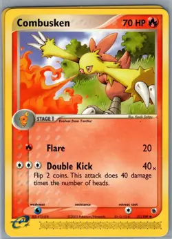 Combusken Ruby and Sapphire 27/109 LP-NM Pokemon card - Image 1