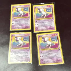 Pokemon TCG Mew Wizards Black Star Promo Card Lot 4 Vintage Collectible - Image 1